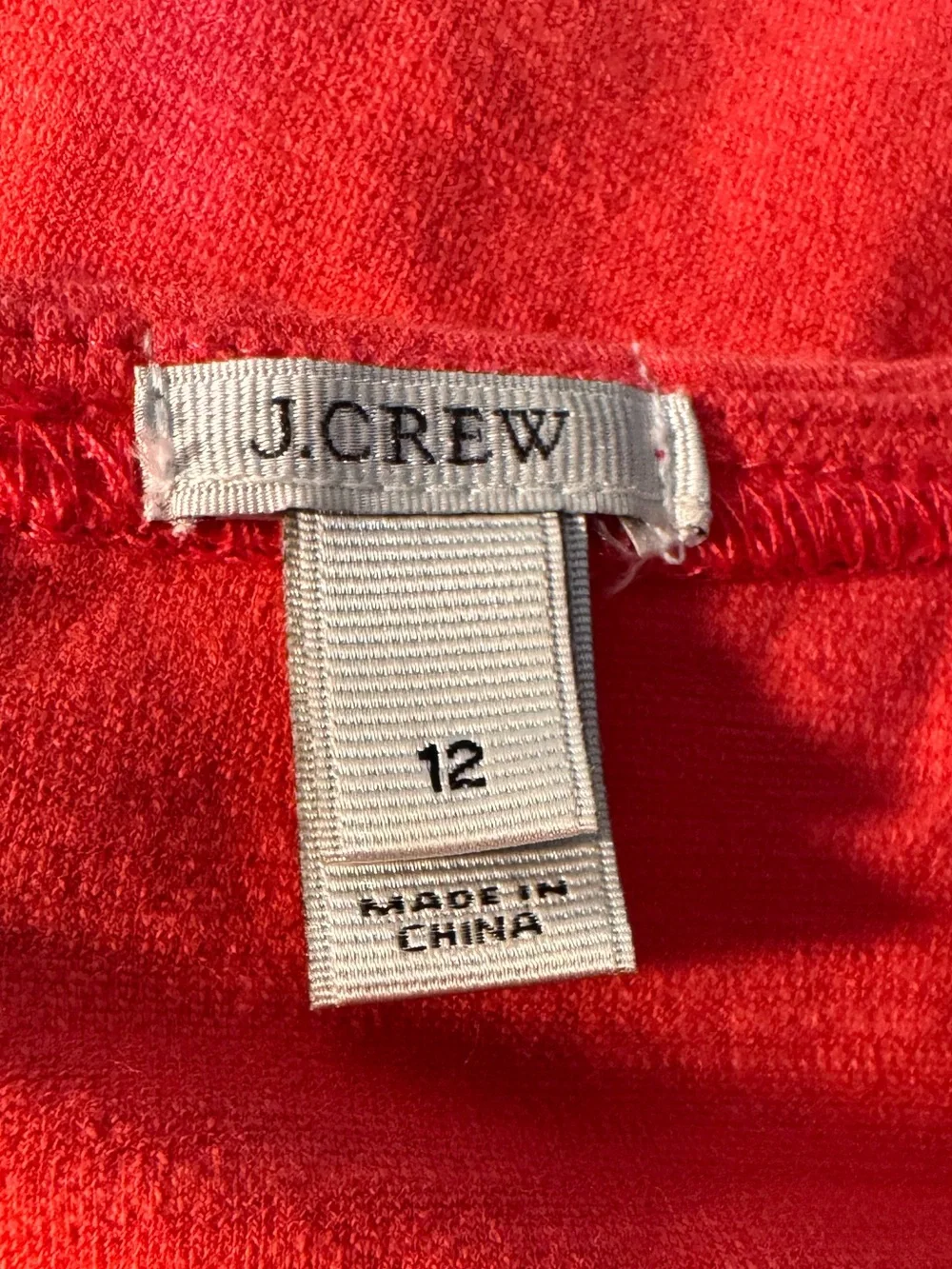 J. Crew Sleeveless Knit Princess Seam A-Line Dress - Style # 65236-Coral - Sz 12